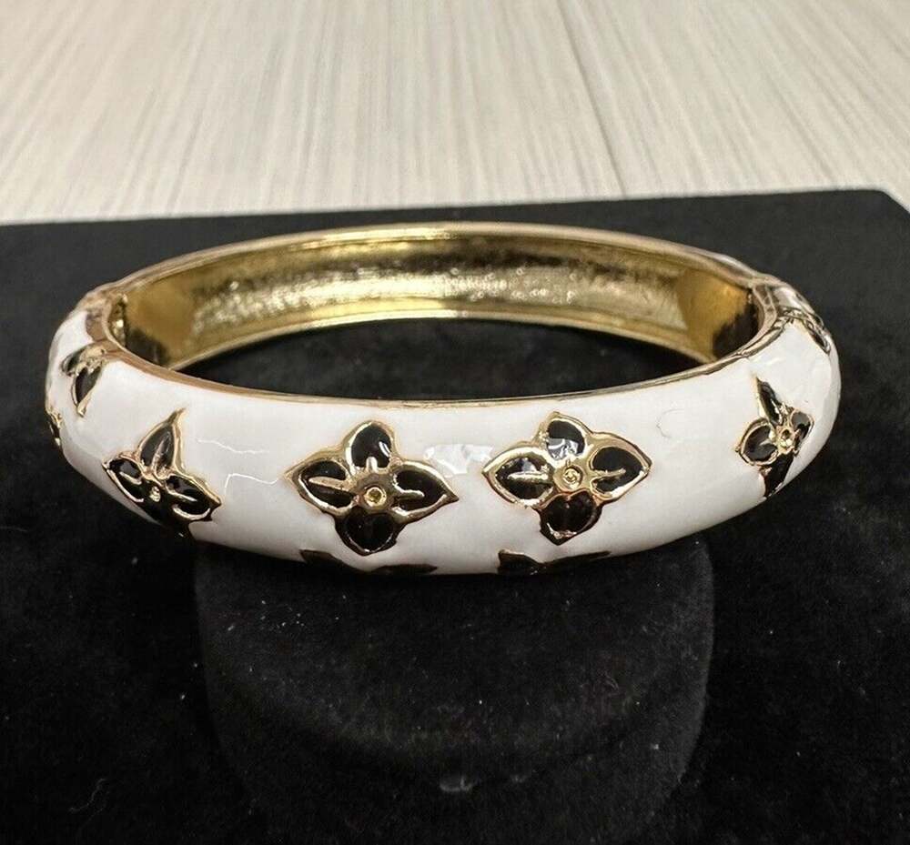 Sequin Nordstrom Multicolor Gold Tone Statement Enamel Bangle Bracelet #133